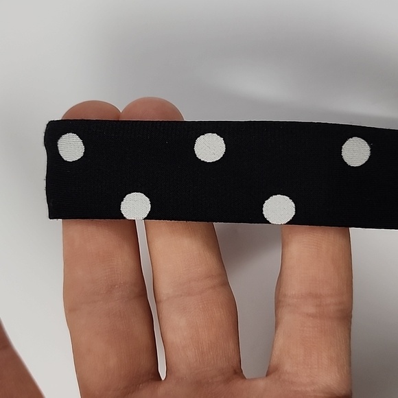 Joseph Ribkoff Women's Black Sleeveless Top White Polka Dots Size 10 - Picture 7 of 15